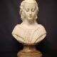 Bust of Angelica Maria by Gianneli Faux Alabaster on Marble