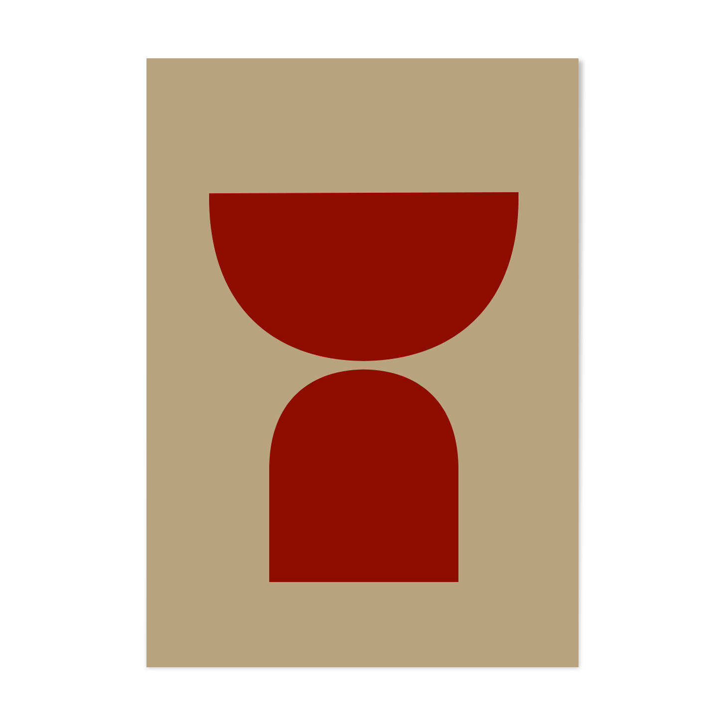 Framed abstract giclee art print 50x70cm