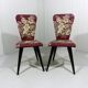 Set of 2 flower side chairs 1950’s