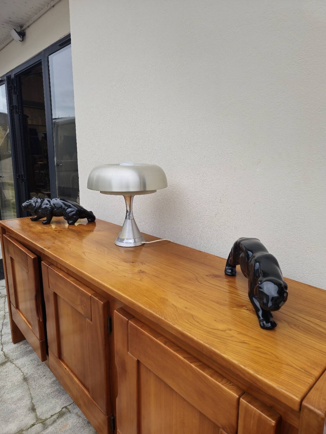 Enfilade Maison Regain in Oak with 3 vintage doors