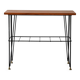 Vintage Scandinavian nightstand in wood and metal