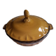 Ochre earthenware soup tureen/vegetable dish from Haute Provence