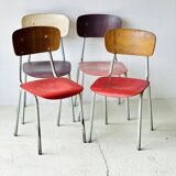 Chaises d'école Bistro, lot de 4