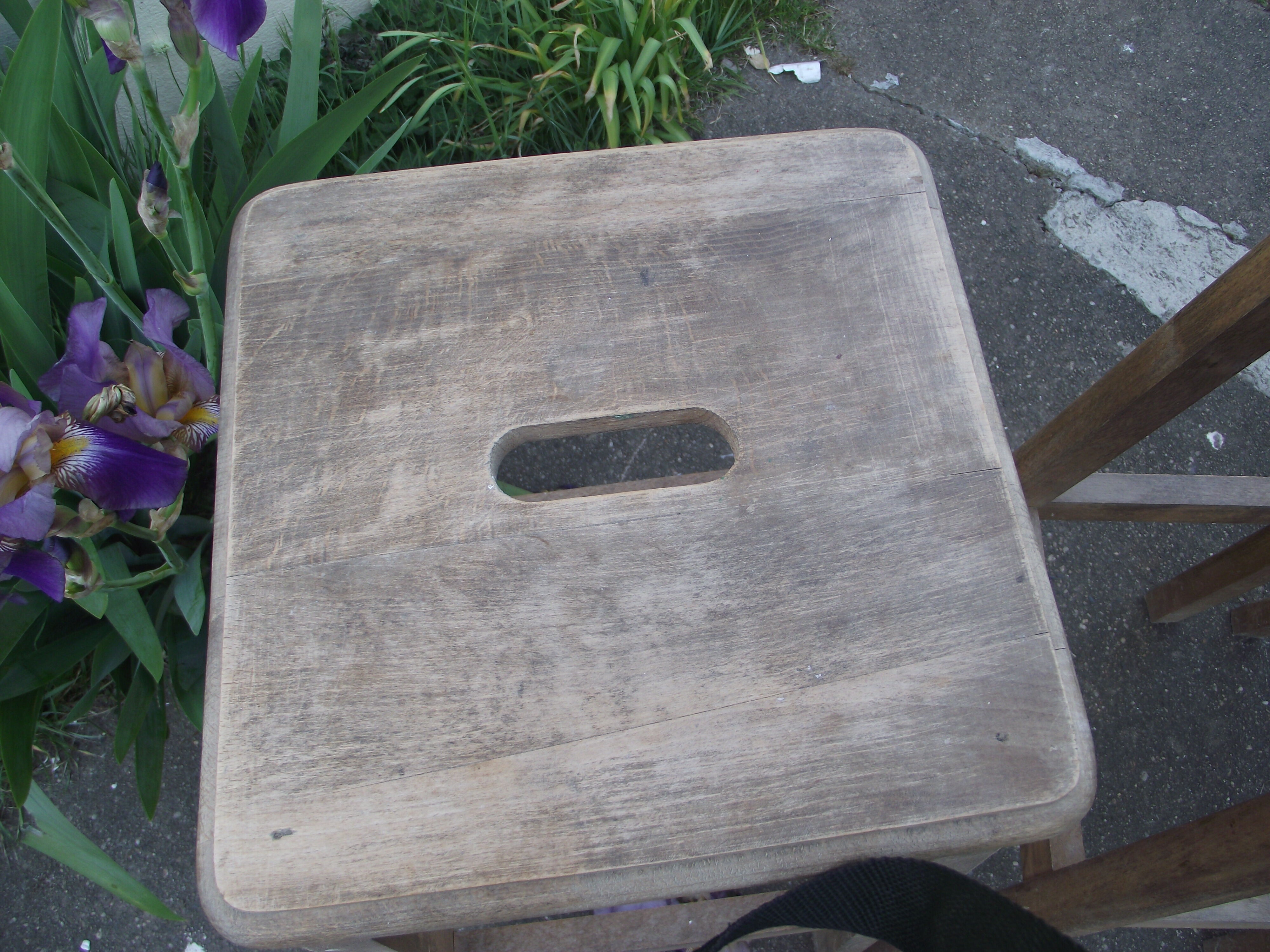 Laboratory workshop stool from the 50s/60s