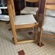 Solid elm sled chair