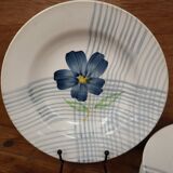 Set of 8 Digoin Sarreguemines "Valentin" deep plates