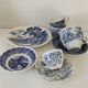 Mix & Match Blue Earthenware Brunch Set – Gien, England, Italy