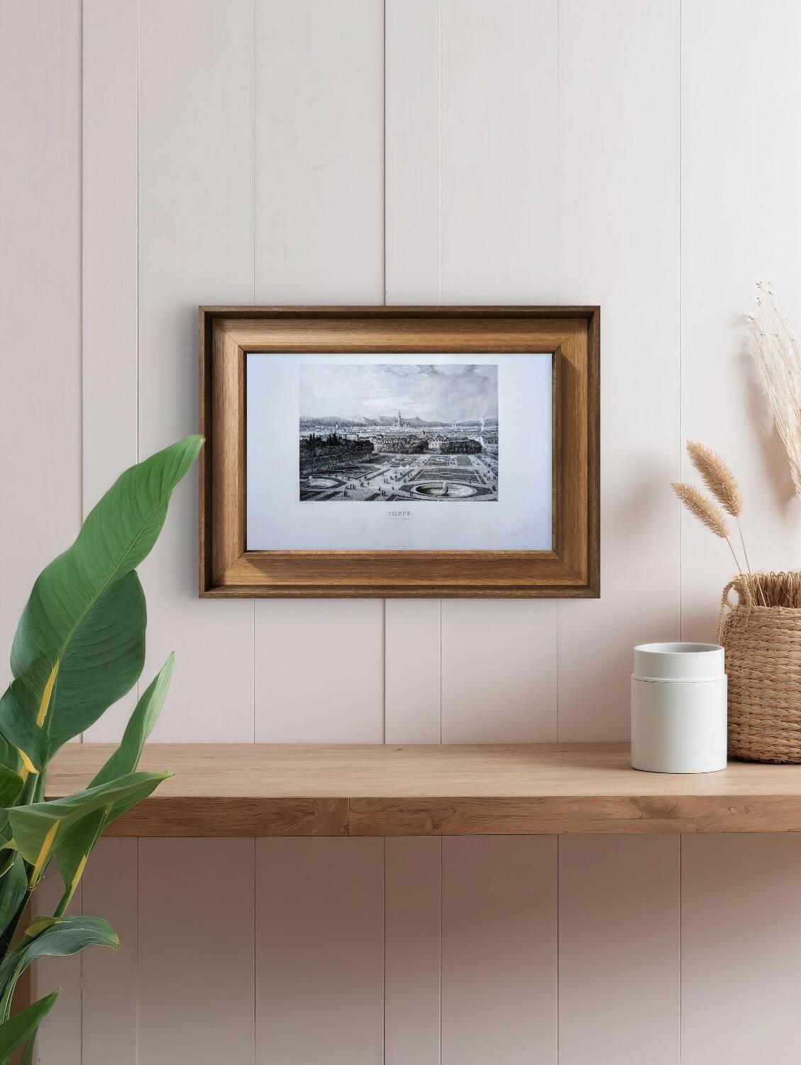 Vienna, Austria Vintage Engraving, 1841 Authentic.