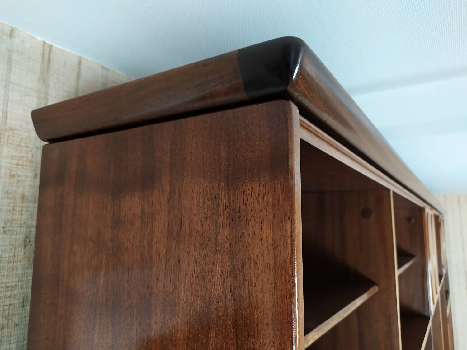 Vintage bookcase jacques hauville