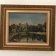 Tableau ancien paysage huile sur panneau