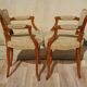 Pair of Louis XVI armchairs, upholstered in giraffe-pattern velvet
