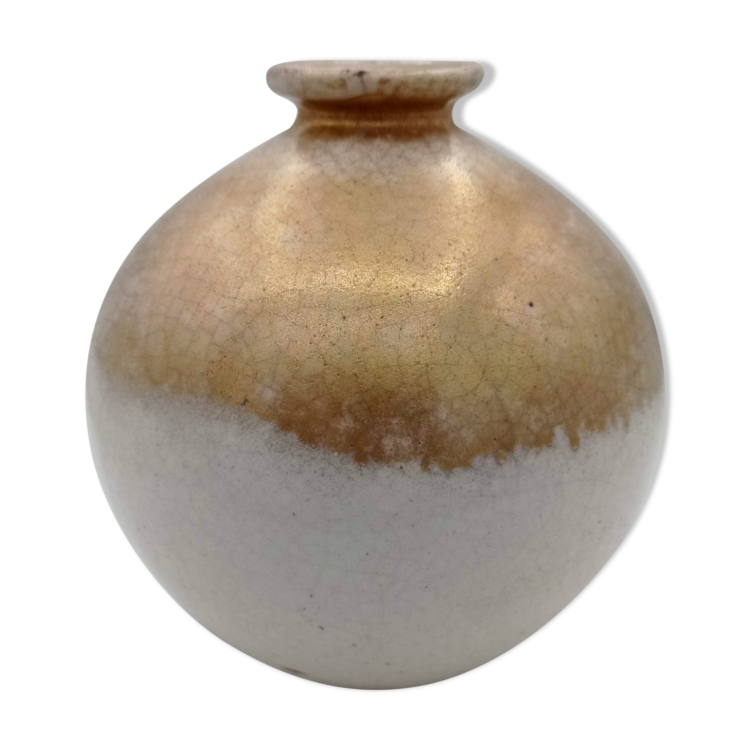 Gold ceramic lamp- Art Deco