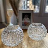 Batch of 2 globes glass