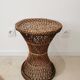 Diabolo tamtam stool in vintage buri rattan