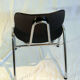 Set of 4 stackable chairs chrome steel tube