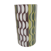 Seventies-patterned cylinder day blinds