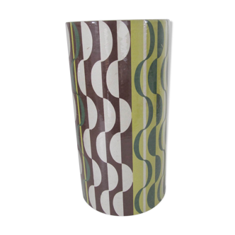 Seventies-patterned cylinder day blinds