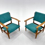 Pair of Mid-Century Armchairs, Czechoslovakia, 1970's