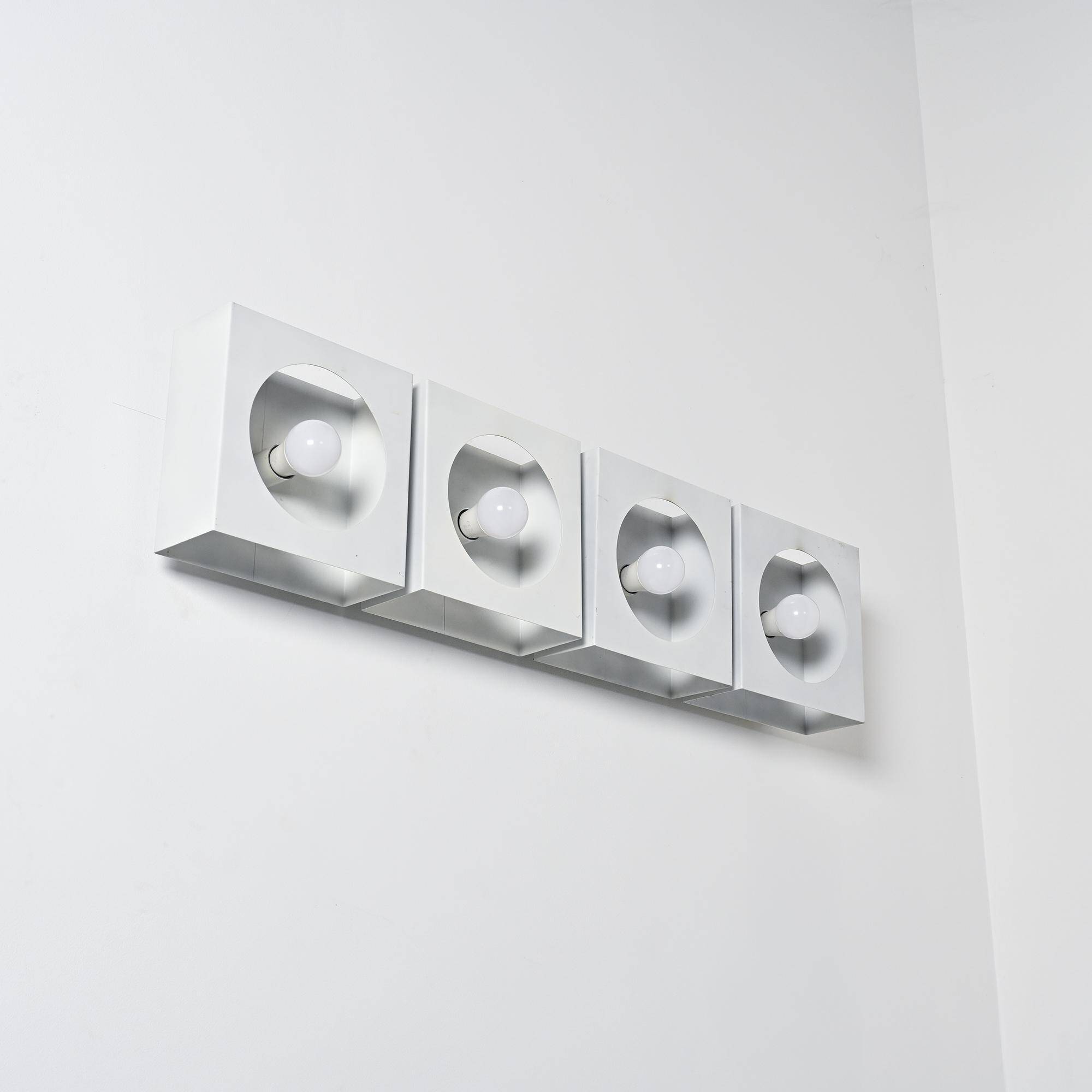 Set of 4 wall lights 2091 by Guy Bertrand for Disderot, circa 1965.