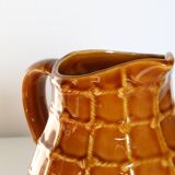 Saint Clement pitcher, string pattern, 1950s vintage French