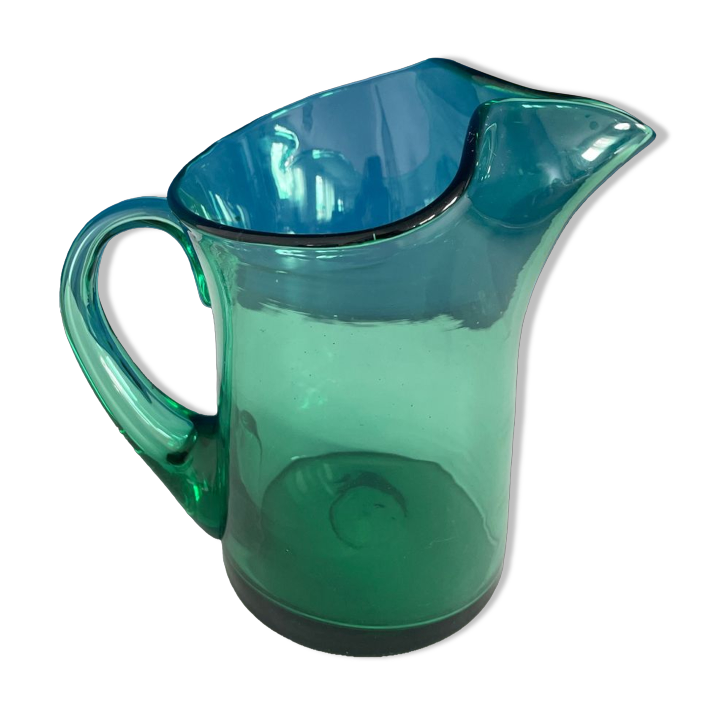Green carafe pitcher 60s