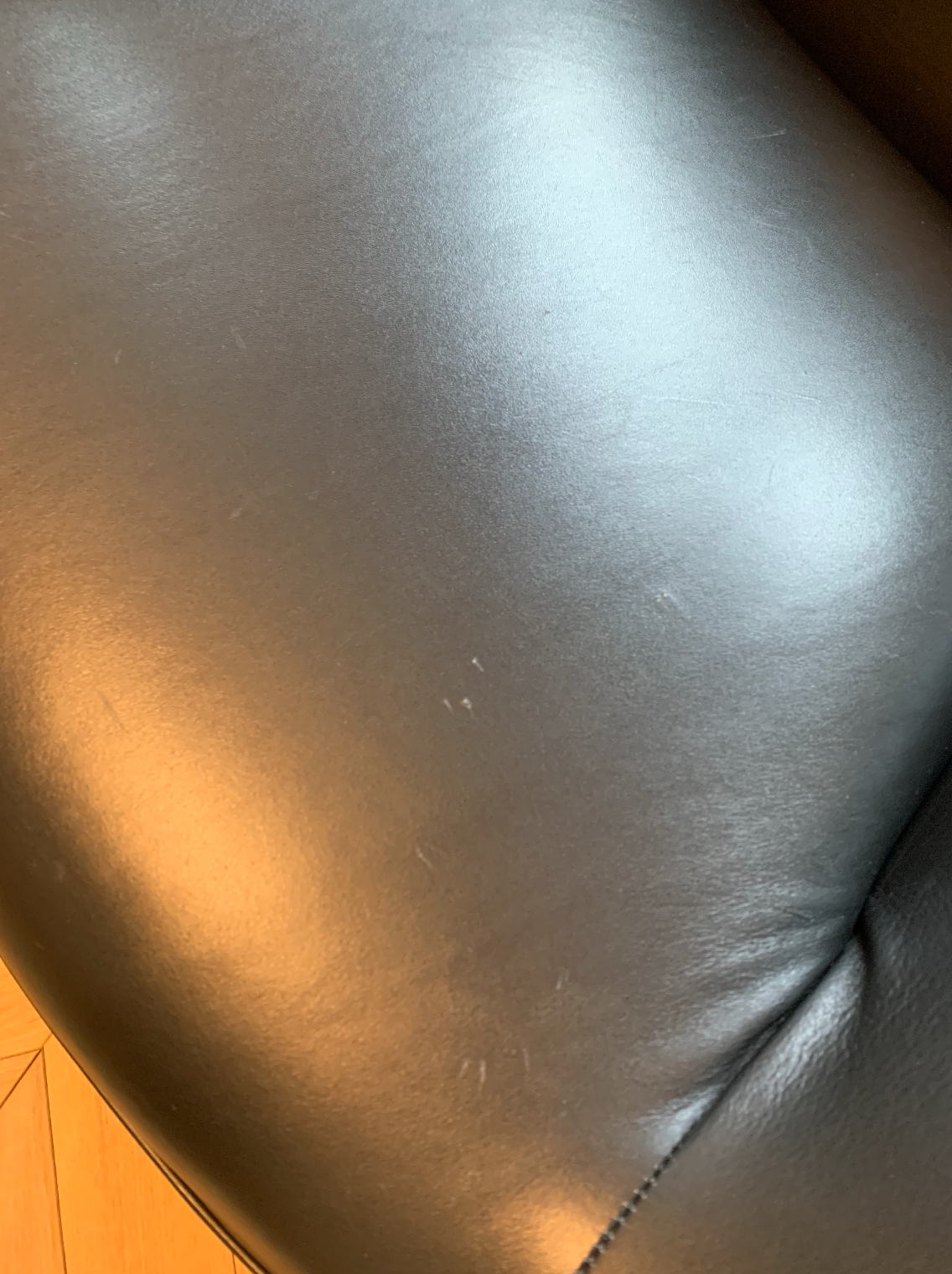 Roche Bobois leather spoutnik armchairs