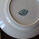 A set of 4 flat plates Terre de fer mismatched blue
