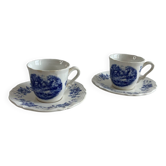 Lot de 2 tasses Sarreguemines