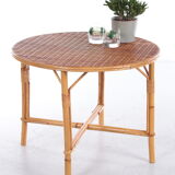 Vintage round coffee table Bohemian style