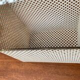 Perforated metal shelf from the mid-century, 1950s.