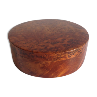 Wooden box of magnifying glass