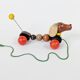 Vintage wooden pull-along dachshund toy | Lorenz, Germany