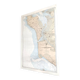 Map of Charente Maritime, Oléron Island, West Coast, France, 1976
