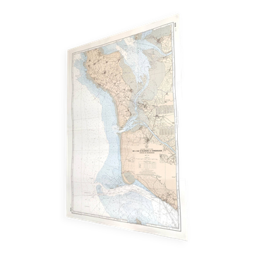 Carte Charente Maritime île d'Oléron côte ouest France 1976