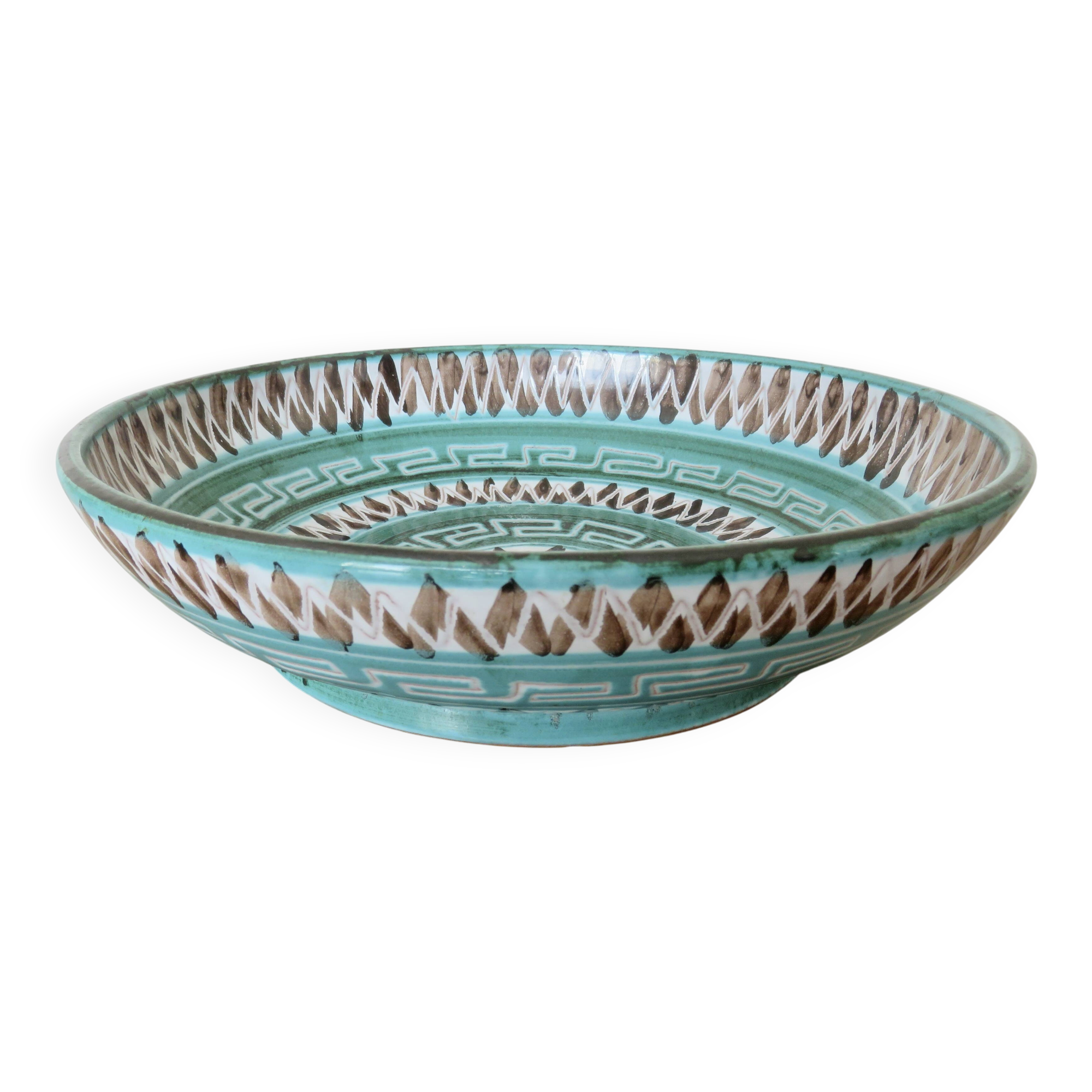 Large salad bowl by Robert Picault, signed