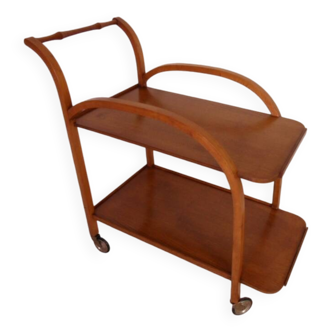 Vintage Mid century oak trolley