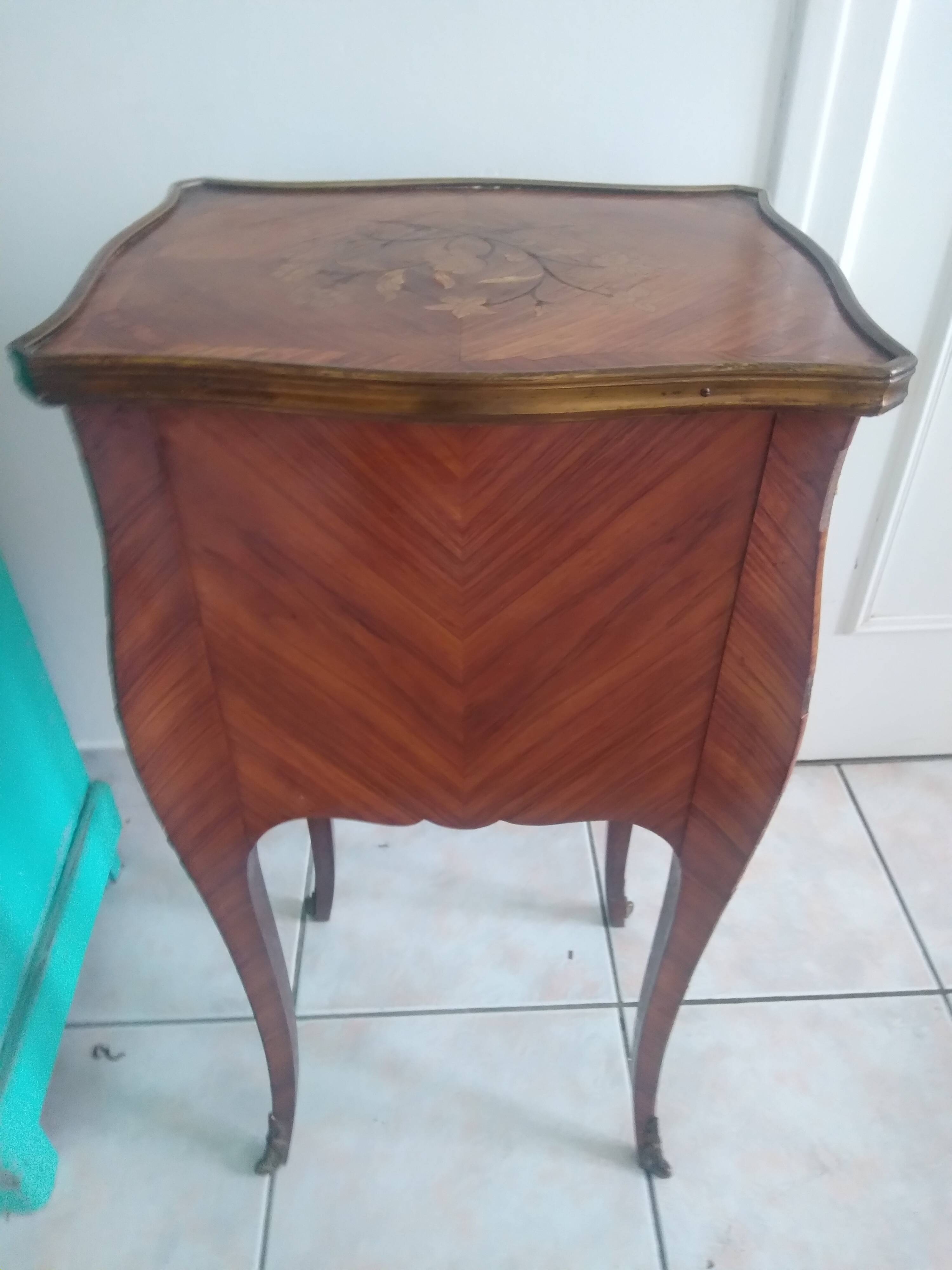 Louis XV marquetry bedside table
