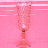 8 pink champagne flutes