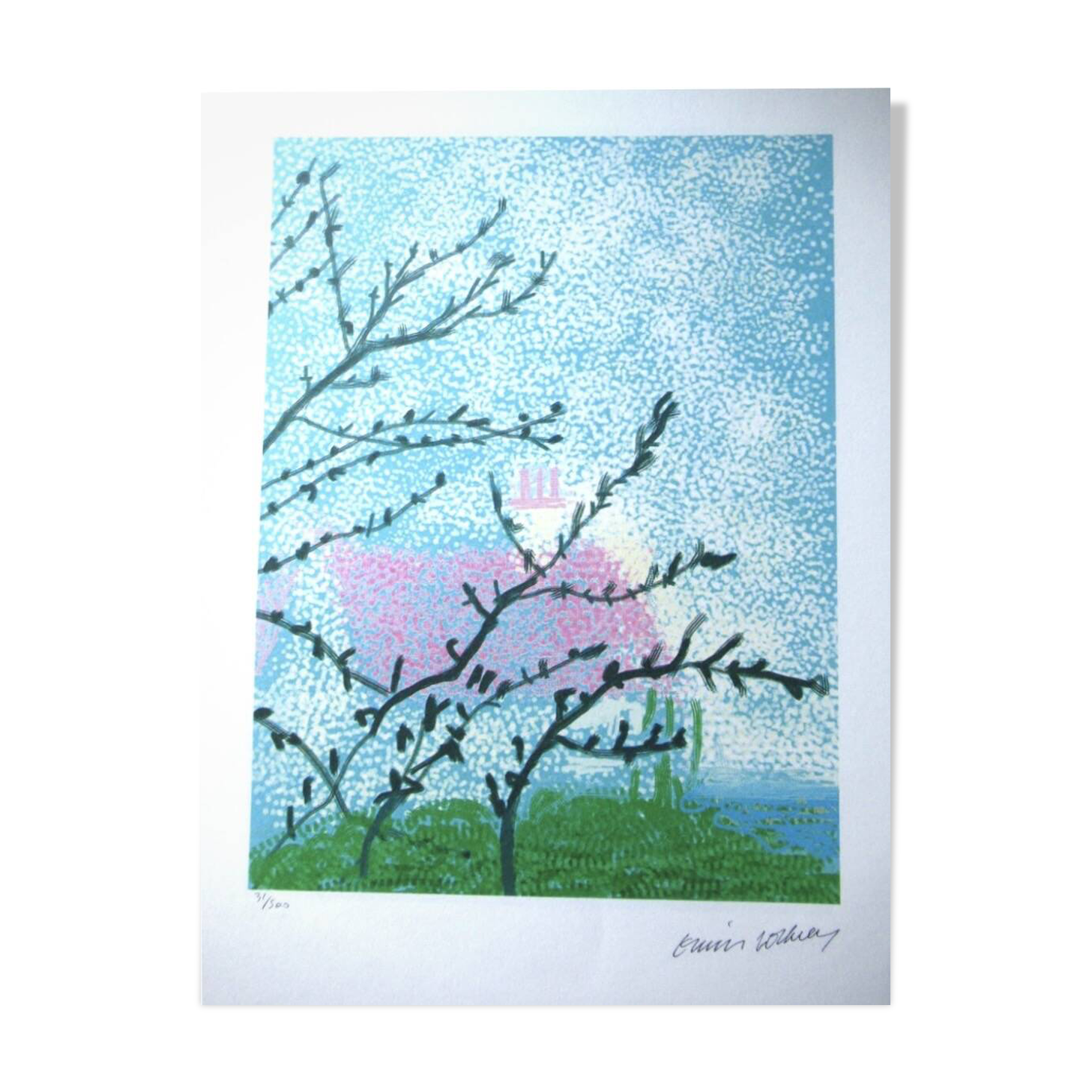 Lithographie de David Hockney signée numérotée