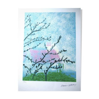 Lithograph by David Hockney, signed and numbered.