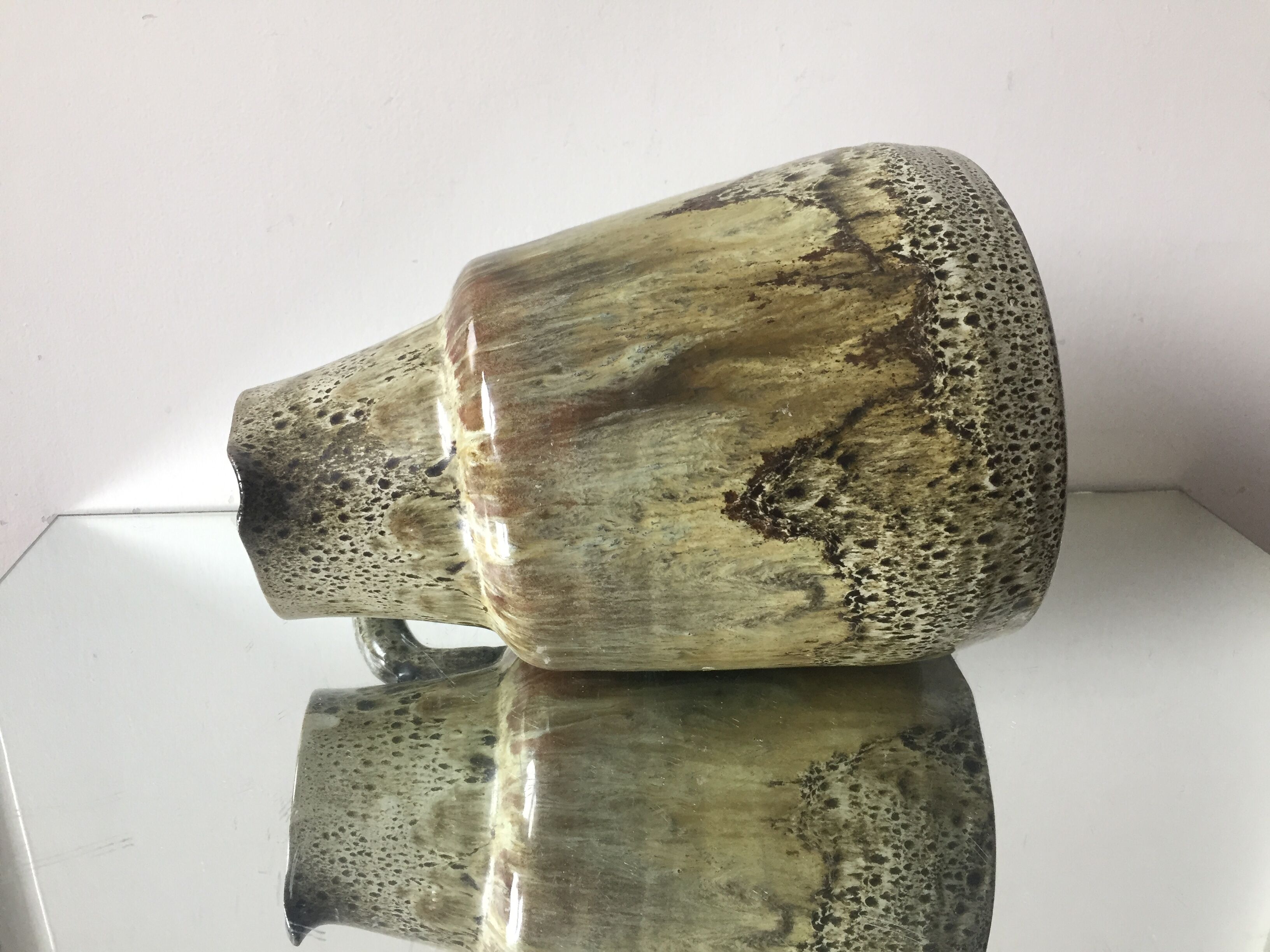 Stoneware Vase Pitcher Vintage Signed Danish