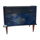 Black vintage chest of drawers