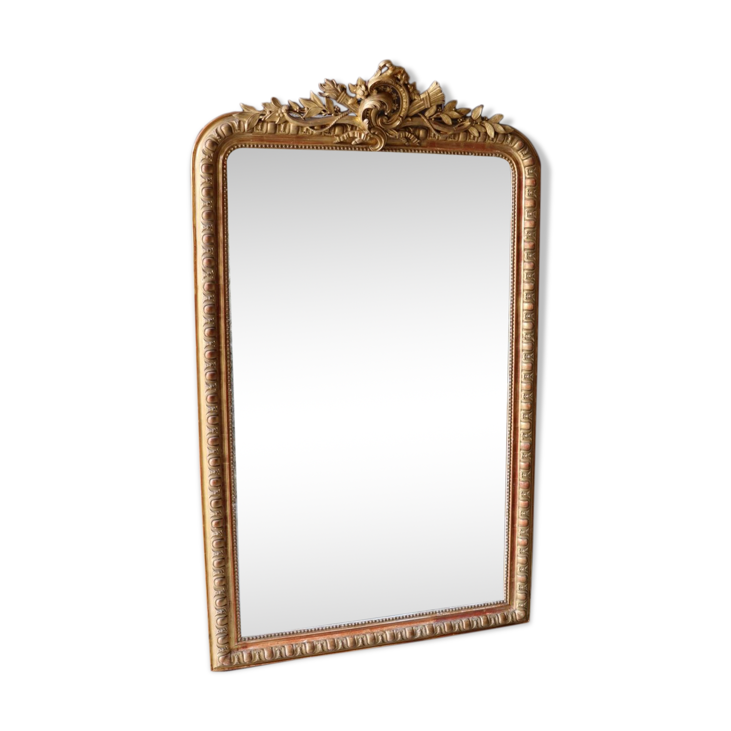 Mirror Louis Philippe gilded, 166 x 100 cm