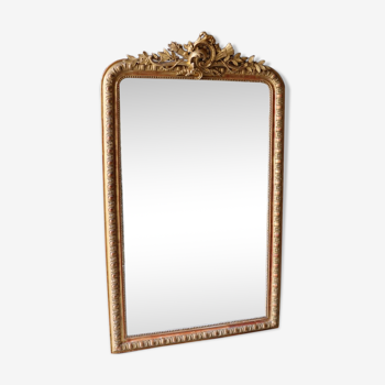 Mirror Louis Philippe gilded, 166 x 100 cm