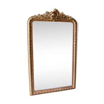 Mirror Louis Philippe gilded, 166 x 100 cm