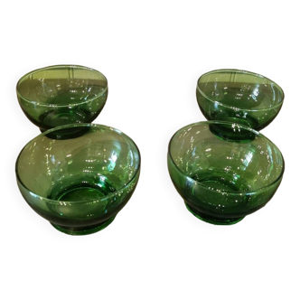 Set of 4 beldi glass bowls
