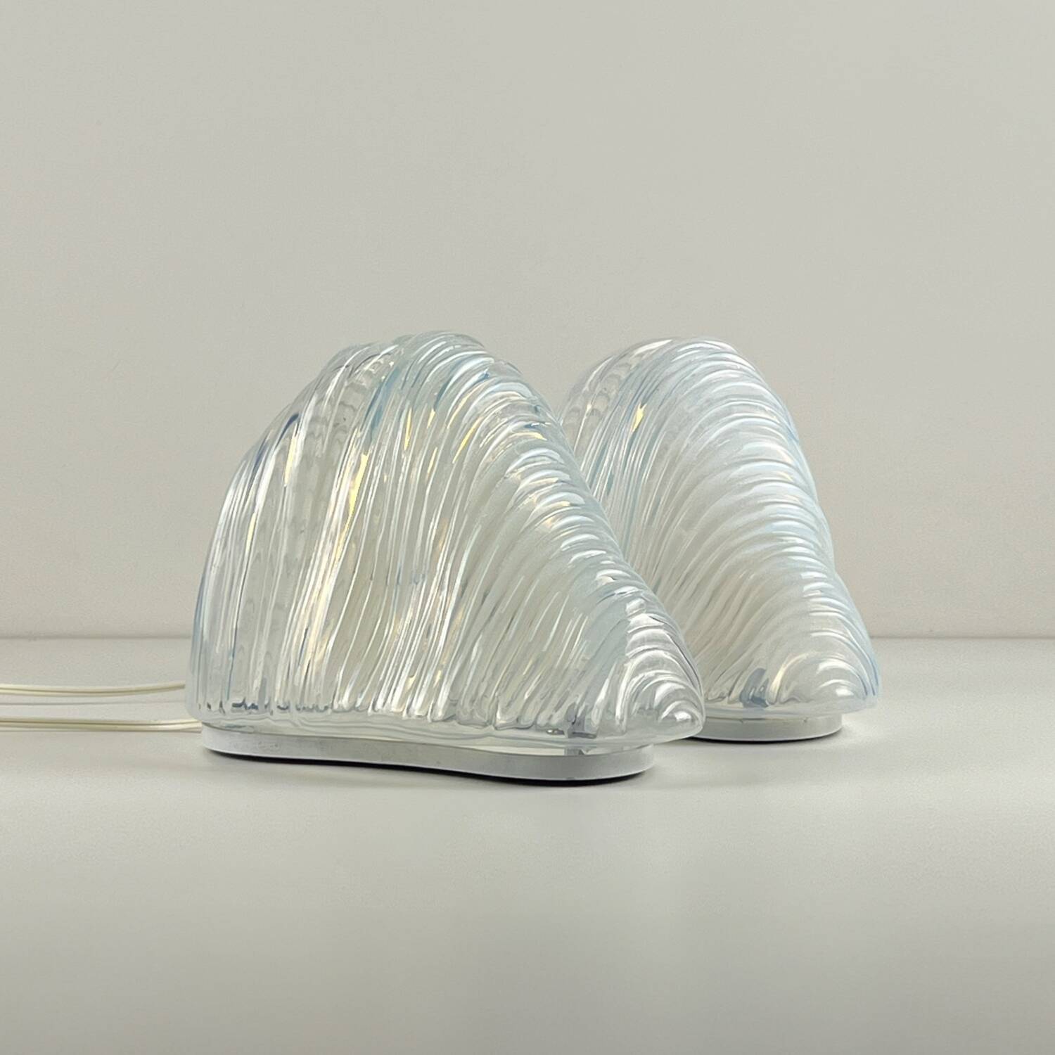 Pair of table lamp LT302 Iceberg Mazzega