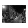 Tirage photographique encadré Paris en 1965 rue de Patay la nuit (Paris 13ème)