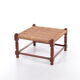 Vintage Brutalist stool or footstool made of jute rope, 1960s