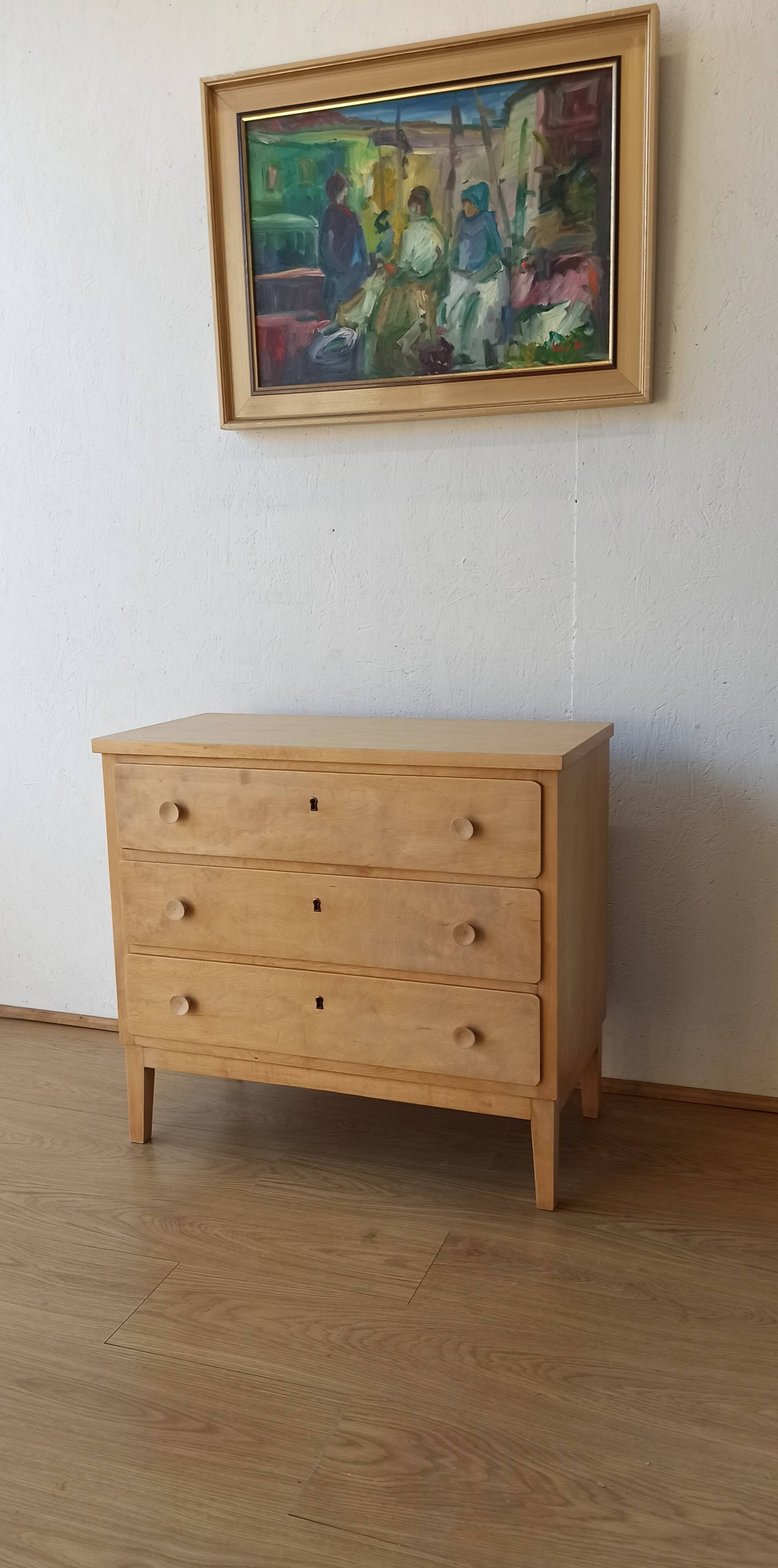 Commode simple, Suède, années 1960.